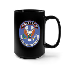 Load image into Gallery viewer, Black Mug 15oz - 75th Ranger Regt. 1st Bn - Revised X 300
