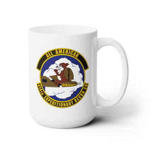 White Ceramic Mug 15oz - USAF - 414th Expeditionary Reconnaissance Squadron wo Txt