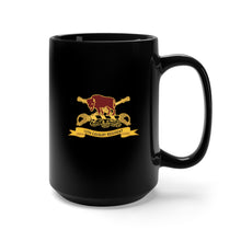 Load image into Gallery viewer, Black Mug 15oz - Army - 10th Cavalry Regiment w Br - Ribbon
