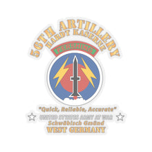 Load image into Gallery viewer, Kiss - Cut Stickers - Army - 56th Artillery Command - Pershing - Hardt Kaserne X 300
