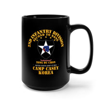 Load image into Gallery viewer, Black Mug 15oz - 2nd Infantry Div - Camp Casey Korea - Tong Du Chon
