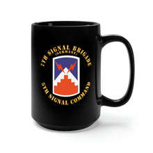 Load image into Gallery viewer, Black Mug 15oz - Army - 7th Signal Brigade Germany - 5th Signal Command X 300
