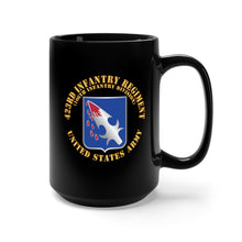 Load image into Gallery viewer, Black Mug 15oz - Army  - 423rd Infantry Regiment - US Army w DUI X 300
