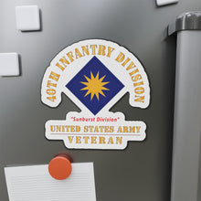 Load image into Gallery viewer, Die-Cut Magnets - Army - SSI - 40th Infantry Division - Sunburst Division - US Army Veteran X 300
