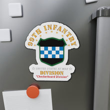 Load image into Gallery viewer, Die-Cut Magnets -SSI -Army - 99th Infantry Division - Checkerboard Division X 300
