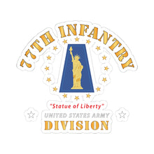Load image into Gallery viewer, Kiss-Cut Stickers - Army - 77th Infantry Division - Statue of Liberty
