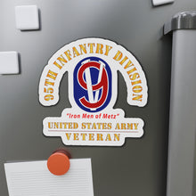 Load image into Gallery viewer, Die-Cut Magnets - Army - SSI - 95th Infantry Division - Iron Men of Metz - US Army Veteran X 300
