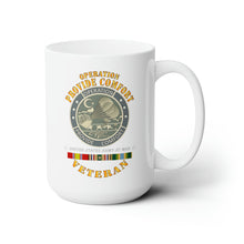 Load image into Gallery viewer, White Ceramic Mug 15oz - Army - Operation Provide Comfort w COMFORT SVC
