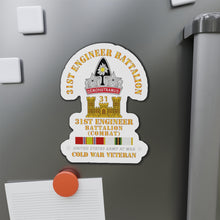 Load image into Gallery viewer, Die-Cut Magnets - Army - 31st Engineer Bn (Combat) w COLD SVC
