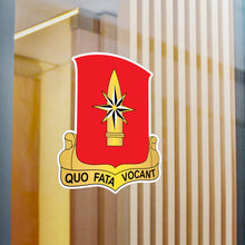 Load image into Gallery viewer, Kiss-Cut Vinyl Decals - 43rd Field Artillery Battalion - Red wo Txt X 300
