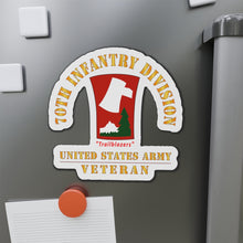 Load image into Gallery viewer, Die-Cut Magnets - Army - SSI - 70th Infantry Division - Trailblazers - US Army Veteran X 300
