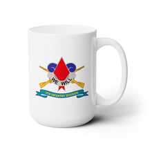 Load image into Gallery viewer, White Mug 15oz - Army - 5th Infantry Division - DUI w Br - Ribbon
