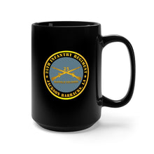 Load image into Gallery viewer, Black mug 15oz - army 25th infantry regiment fort stockton txt buffalo soldiers w inf branch x 300
