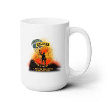 Load image into Gallery viewer, White Ceramic Mug 15oz - Army - Infantry - Follow Me - Ranger Tab - Paratrooper X 300
