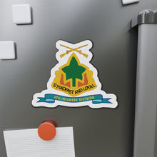 Load image into Gallery viewer, Die-Cut Magnets - Army - 4th Infantry Division - w Br - Ribbon
