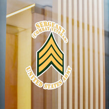 Load image into Gallery viewer, Kiss-Cut Vinyl Decals - Army - Sergeant - SGT - Combat Veteran - Flat X 300
