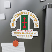 Load image into Gallery viewer, Die-Cut Magnets - Army - SSI - 32nd Infantry Division - Red Arrow Division - US Army Veteran X 300
