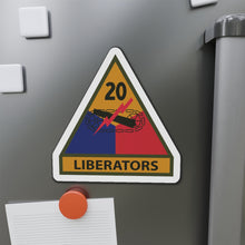 Load image into Gallery viewer, Die-Cut Magnets - Army - SSI - 20th Armored Division w Name Tape - Liberators X 300
