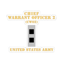 Load image into Gallery viewer, Kiss-Cut Stickers - Army - Chief Warrant Officer 2 - CW02 - Flat - X 300
