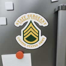 Load image into Gallery viewer, Die-Cut Magnets -SSI -Army - Staff Sergeant - SSG - Combat Veteran - Flat X 300

