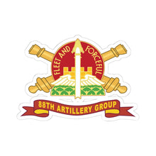 Load image into Gallery viewer, Kiss-Cut Stickers - 88th Artillery Group - DUI w Br - Ribbon
