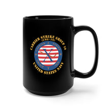 Load image into Gallery viewer, Black Mug 15oz - Navy - Carrier Strike Group 10 (CSG-10) X 300
