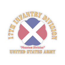 Load image into Gallery viewer, Kiss - Cut Stickers - Army - SSI - 17th Infantry Division  - Phantom Division - US Army X 300
