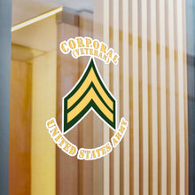 Load image into Gallery viewer, Kiss-Cut Vinyl Decals - Army - Corporal - CPL - Veteran - Flat X 300
