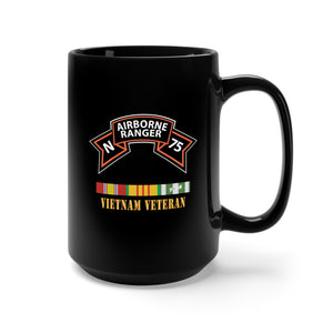 Black Mug 15oz - SOF - N Company Scroll - Vietnam Veteran w VN SVC X 300