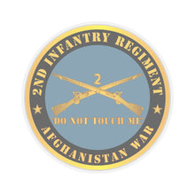 Load image into Gallery viewer, Kiss - Cut Stickers - Army - 2nd  Infantry Regiment Branch - Do Not Touch Me - Afghanistan War X 300

