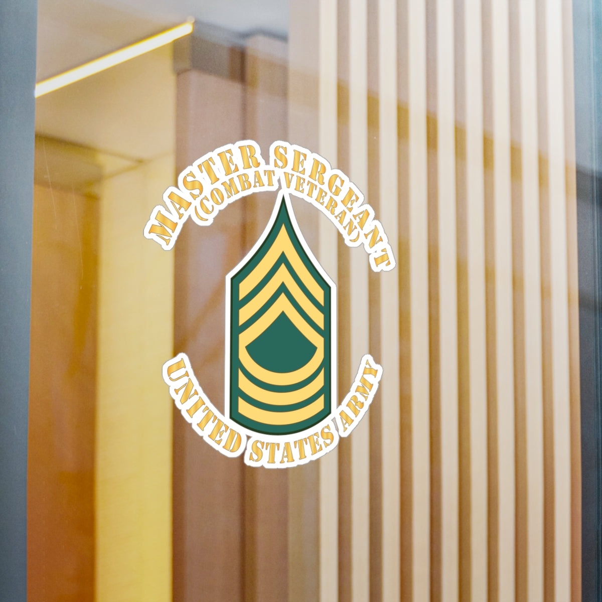 Kiss-Cut Vinyl Decals - Army - Master Sergeant - MSG - Combat Veteran ...
