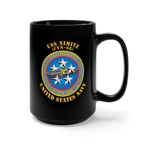 Black Mug 15oz - Navy - USS Nimitz (CVN-68) X 300