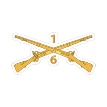 Load image into Gallery viewer, Kiss-Cut Stickers - Army - 6th Battalion, 1st Infantry Regiment Branch - wo Txt
