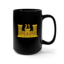 Load image into Gallery viewer, Black Mug 15oz - 21st Engineer Battalion w Number wo Txt
