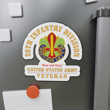 Load image into Gallery viewer, Die-Cut Magnets - Army - DUI - 29th Infantry Division - Blue and Gray - US Army Veteran X 300
