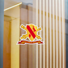 Load image into Gallery viewer, Kiss-Cut Vinyl Decals - Army - 19th Field Artillery w Br - Ribbon
