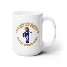 Load image into Gallery viewer, White Ceramic Mug 15oz - Army - COA - 50th Infantry Regiment - Play the Game
