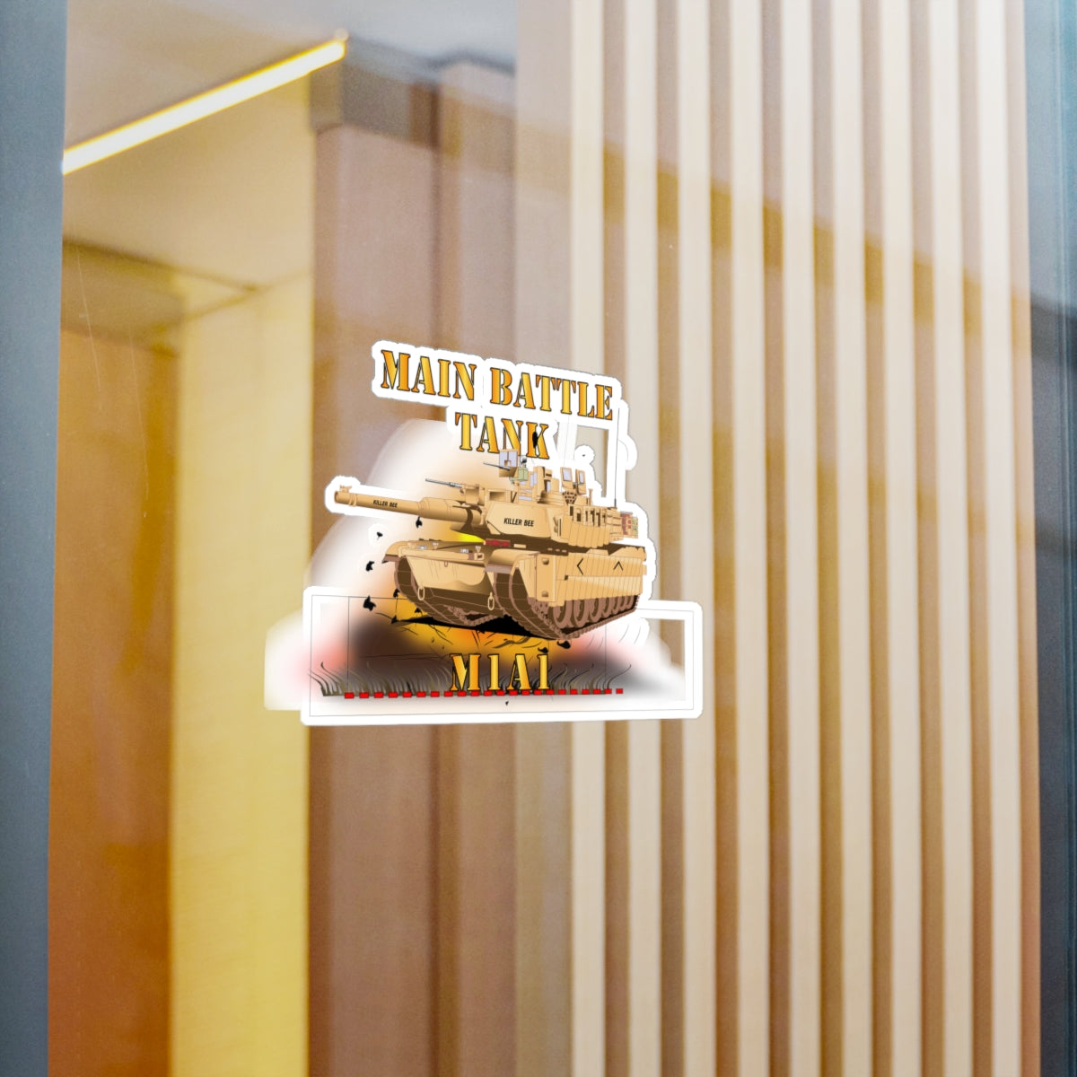 Message Sticker Tank Kiss-Cut Vinyl Decals - Army - Main Battle Tank - M1A1 X 300 – MIP ...