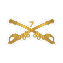 Load image into Gallery viewer, Kiss-Cut Stickers - Army - 7th Cavalry Branch wo Txt
