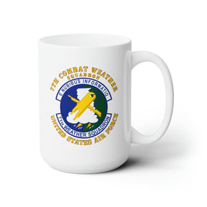 White Ceramic Mug 15oz - USAF - 7th Combat Weather Squadron