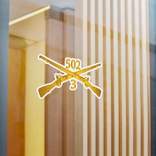 Load image into Gallery viewer, Kiss-Cut Vinyl Decals - Army - 3rd Bn 502nd Infantry Regt - Infantry Br wo Txt
