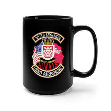 Load image into Gallery viewer, Black Mug 15oz - 307TH Engineer Battalion - MC Patch Style w ENG Br X 300
