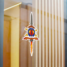 Load image into Gallery viewer, Kiss-Cut Vinyl Decals - Army - 56th Field Artillery Command - SSI w Br - Ribbon w Pershing - Firing
