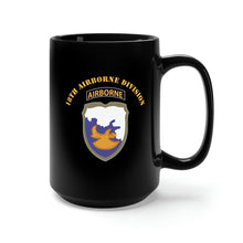 Load image into Gallery viewer, Black Mug 15oz - Army - 18th Airborne Division X 300
