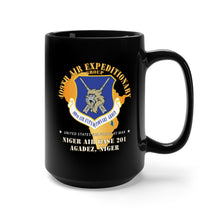 Load image into Gallery viewer, Black Mug 15oz - 409th Air Expeditionary Group Niger Air Base 201, Agadez, Niger X 300
