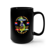 Load image into Gallery viewer, Black Mug 15oz - Army - Vietnam Combat Infantry Veteran w 3rd Bn 39th Inf - 9th ID SSI
