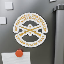Load image into Gallery viewer, Die-Cut Magnets - Army - 1st Battalion, 2nd Infantry Regiment Branch - Black Scarves - US Army X 300

