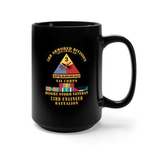 Load image into Gallery viewer, Black Mug 15oz - Army - 3rd Armored Div - VII Corps - Desert Storm Veteran

