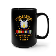 Load image into Gallery viewer, Black Mug 15oz - 5th Squadron 17th Cavalry - Air Cav - Camp Stanton - Korea w KDSM SVC
