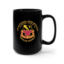 Load image into Gallery viewer, Black Mug 15oz - 4th Battalion, 60th Artillery (Automatic Weapon, Self-Propelled) wo VN SVC X 300
